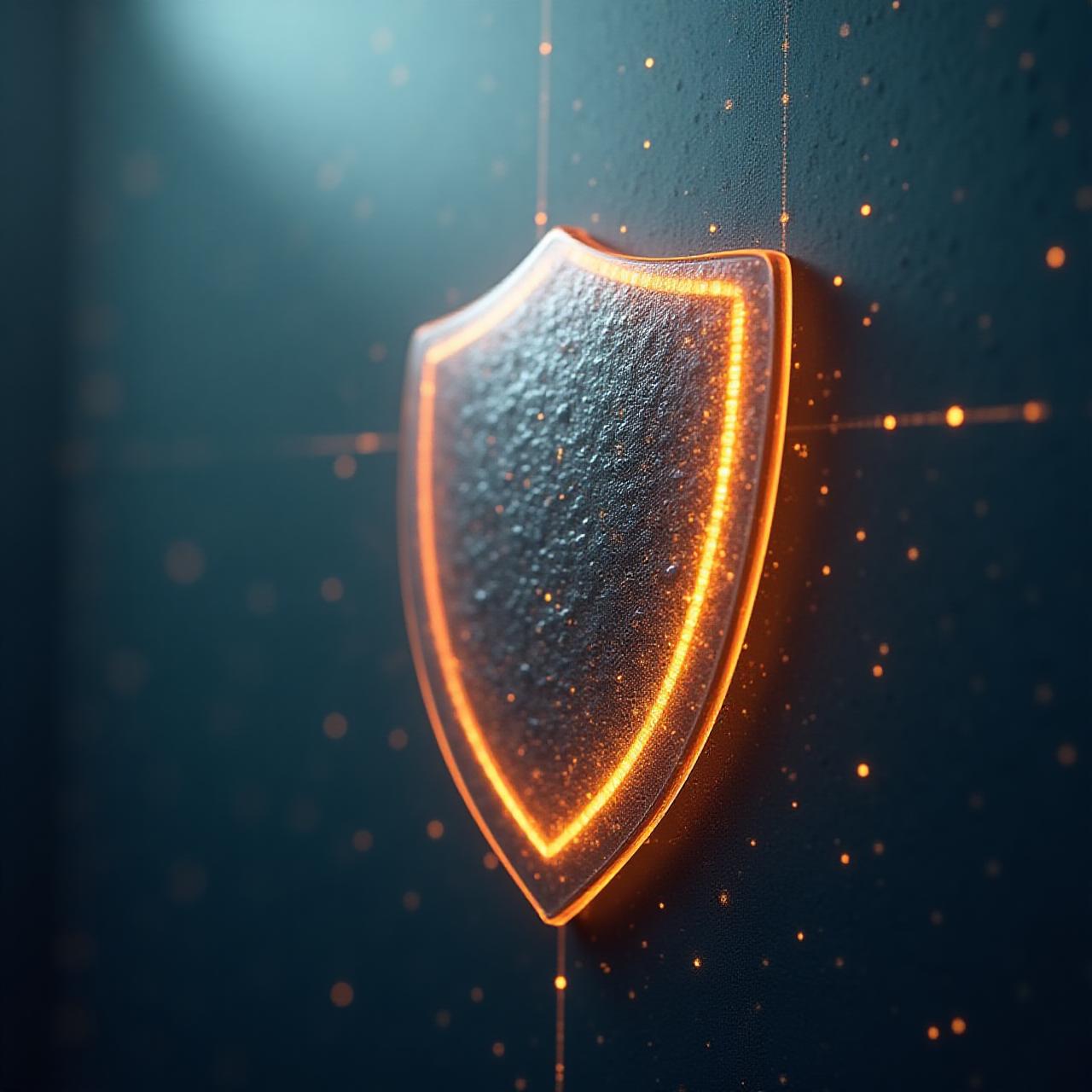 Illustration de la protection des données et de la confidentialité haut de gamme